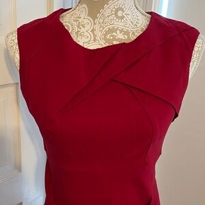 Size M Voodoo Vixen ModCloth Sleeveless Sheath Dress Red Burgundy